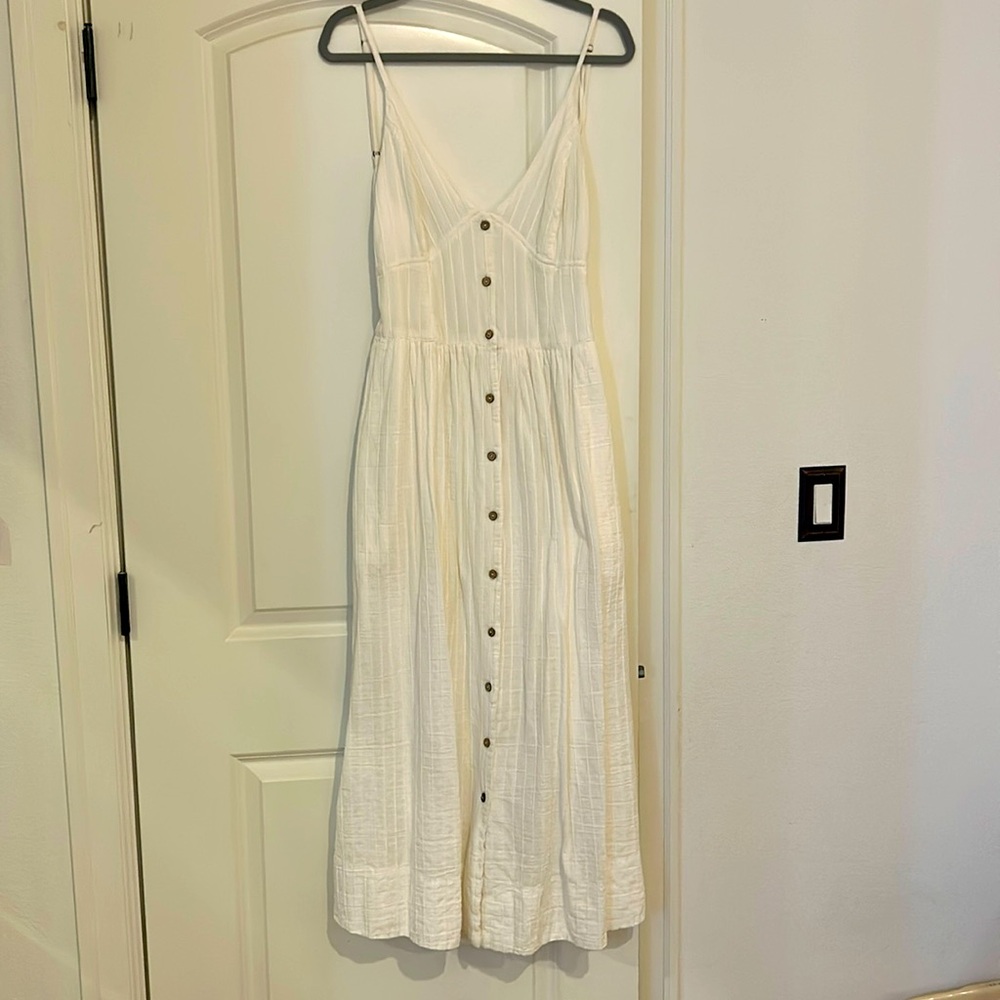 Free People size L White Maxi Dress